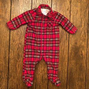 6 month plaid flannel pajamas, Christmas